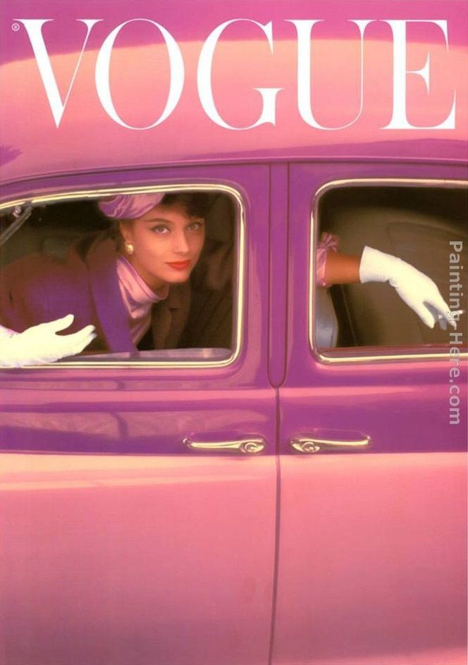 Norman Parkinson Vogue Cover, Autumn Fuchsia